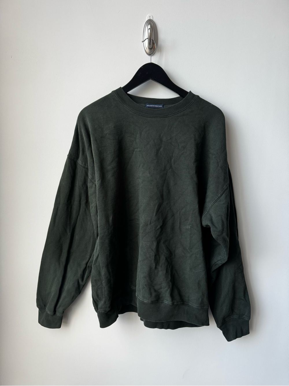 Brandy Melville Olive Green Crewneck Sweatshirt